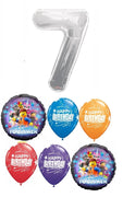 Lego Movie Pick An Age Silver Number Birthday Balloon Bouquet