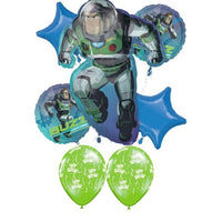 Lightyear Buzz Movie Birthday Balloon Bouquet with Helium and Weight