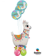 Llama Happy Birthday Balloon Bouquet Stand Up