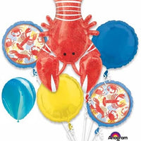 Lobster Fest Balloons Bouquet with Helium and Weight