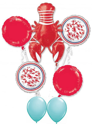 Lobster Seafood Fest Balloon Bouquet with Helium and Weight