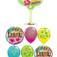 Hawaiian Luau Tropical Alcohol Drink Welcome Paradise Balloon Bouquet