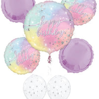Luminous Birthday Balloons Bouquet