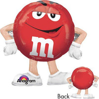 24 inch M&M Red Candy Airwalker Buddy Balloons