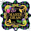 18 inch Mardi Gras Party Holographic Balloons with Helium