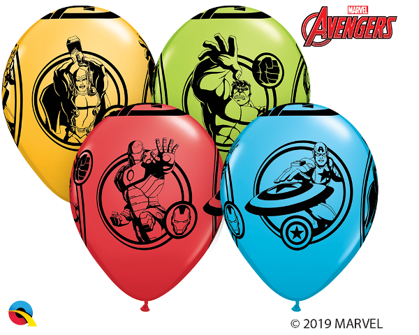 11 inch Marvel Avengers Balloons with Helium and Hi Float