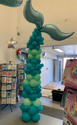 Mermaid Tail Balloon Column