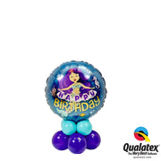 Mermaid Happy Birthday Balloon Centerpiece