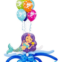 Mermaid Birthday Balloon Bouquet Stand Up