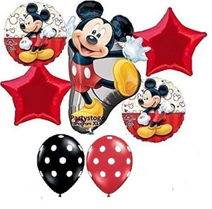 Mickey Mouse Shape Birthday Balloon Bouquet