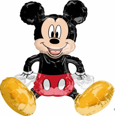 Mickey Mouse Sitting Decor Foil Balloon AIR FILLED ONLY