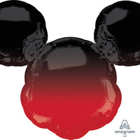 Mickey Mouse Forever Ombre Foil Balloon with Helium and Weight