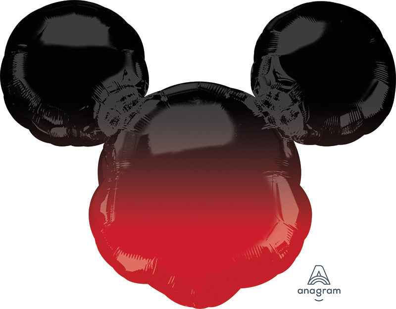 Mickey Mouse Forever Ombre Foil Balloon with Helium and Weight