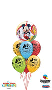 Mickey Mouse Bubble Colourful Balloon Bouquet with Helium and Weight