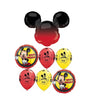 Mickey Mouse Ombre Happy Birthday Balloon Bouquet with Helium Weight