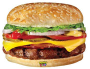 Mighty Bright Cheeseburger Balloon with Helium and Weight