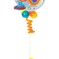 50th Birthday Bubble Balloon Centerpiece