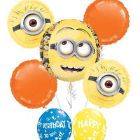 Minions Despicable Me Orbz Birthday Balloon Bouquet