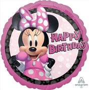 18 inch Minnie Mouse Happy Birthday Balloon