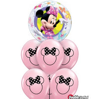 Minnie Mouse Pink Silhouette Balloons Bouquet