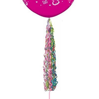 36 inch Minnie Mouse Wild Berry Tassel Balloon with Helium and Weight