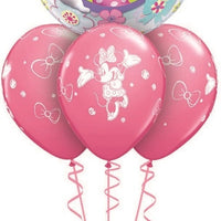 Minnie Mouse Balloon Bouquet of 4