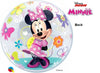 22 inch Minnie Mouse Bubble Balloon with Helium