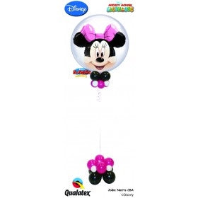Minnie Mouse Double Bubble Balloon Centerpiece