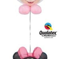 Minnie Mouse Double Bubble Birthday Balloon Stand Up