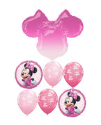 Minnie Mouse Ears Ombre Pink Birthday Balloon Bouquet