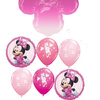 Minnie Mouse Ears Ombre Forever Birthday Balloon Bouquet