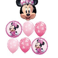 Minnie Mouse Head Forever Birthday Balloon Bouquet