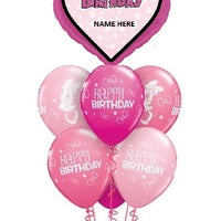 Minnie Mouse Forever Personalize Name Birthday Balloon Bouquet
