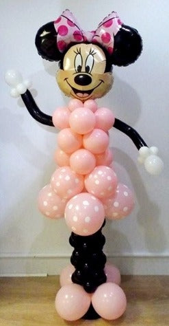 Minnie Mouse Pink Balloon Column