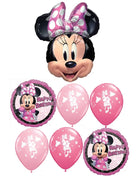 Minnie Mouse Forever Pink Happy Birthday Balloon Bouquet