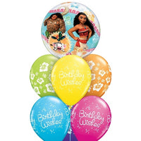 Moana Birthday Bubble Balloons Bouquet