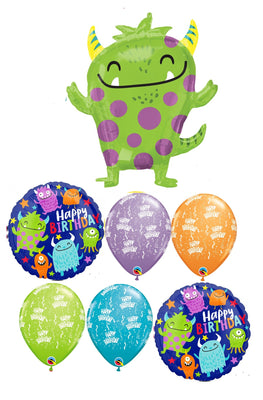 Monster Happy Birthday Balloons Bouquet