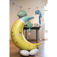 55 inch Baby Moon and Stars AirLoonz Balloon AIR FILLED ONLY