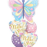 Mothers Day Butterfly Balloons Bouquet