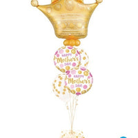 Mothers Day Crown Balloons Bouquet Stand Up