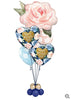 Mothers Day Water Colour Floral Flowers Balloons Bouquet