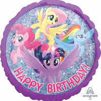 18 inch My Little Pony Happy Birthday Foil Balloon with Helum
