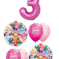 My Little Pony Pick An Age Pink Number Birthday Balloon Bouquet