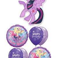 My Little Pony Twilight Birthday Balloon Bouquet with Helium Weight