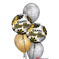 New Year Beginnings Balloon Bouquet with Helium Weight