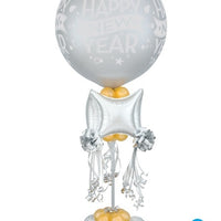 New Year Silver Balloon Column