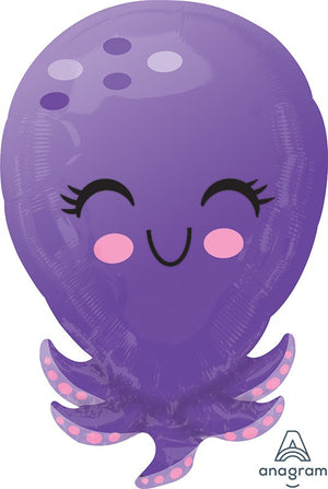 18 inch Purple Octopus Purple Foil Balloons