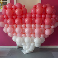 Ombre Link Heart Balloon Column
