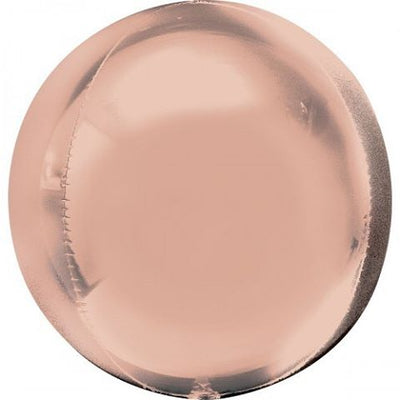 16 inch Rose Gold Orbz Foil Balloons with Helium