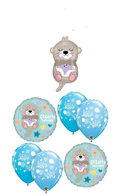 Otter Otterly Adorable Baby Boy  Balloons Bouquet